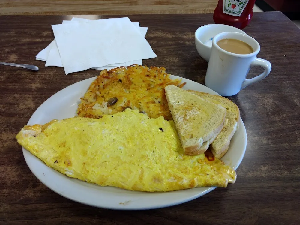 Ham Cheese and Mushroom Omelette